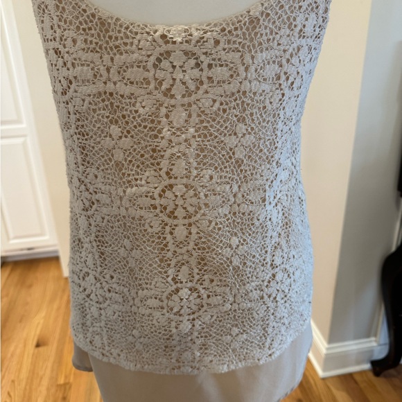 Cabi Cream Crochet Lace Tank Top - Picture 8 of 11